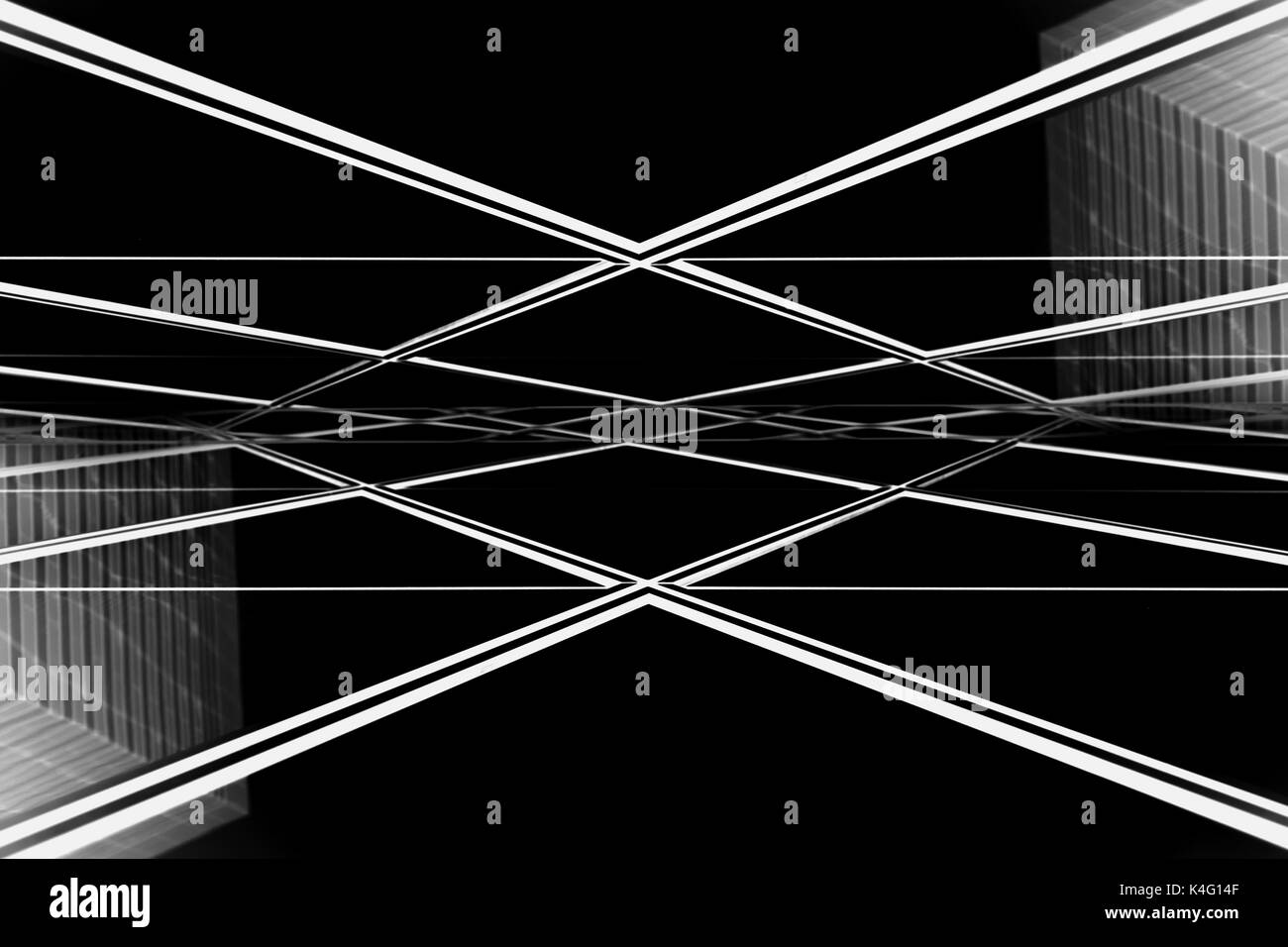 Edifici astratta sfondo con b&w a colori Foto Stock