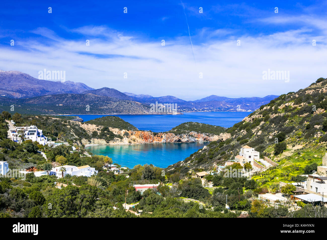 Impressionante istrion bay,l'isola di Creta, Grecia. Foto Stock