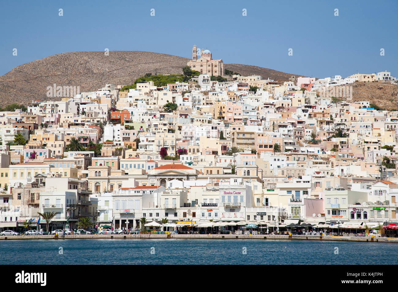 Hermoupolis, Syros Island, CICLADI mar egeo, Grecia, Europa Foto Stock