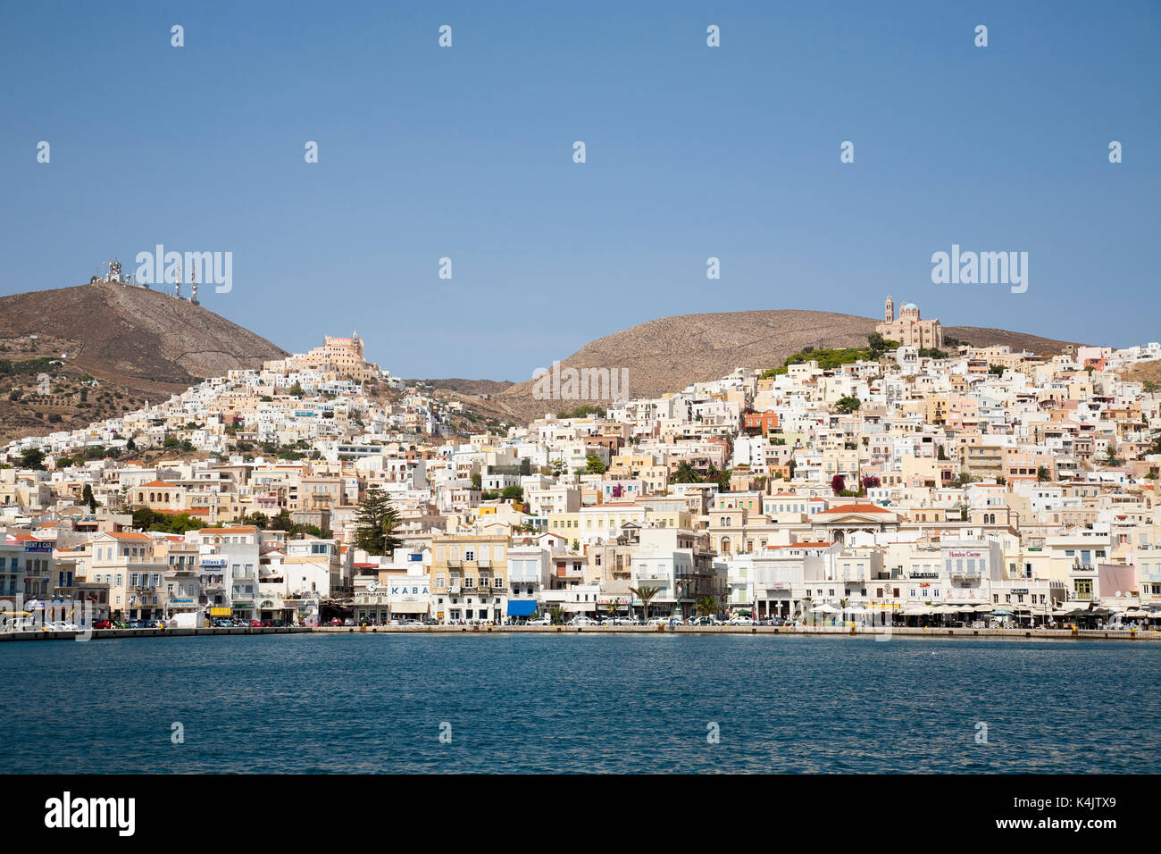 Hermoupolis, Syros Island, CICLADI mar egeo, Grecia, Europa Foto Stock