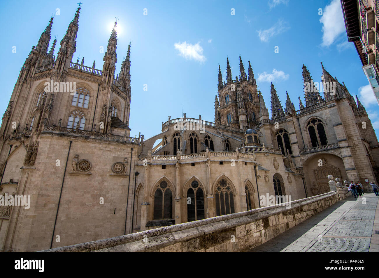 Burgos, Spagna. 6 Settembre, 2017. Giorno chiaro sulla Cattedrale di Sait Maria di Burgos il 6 settembre 2017 a Burgos, Spagna. ©David Gato/Alamy Live News Foto Stock