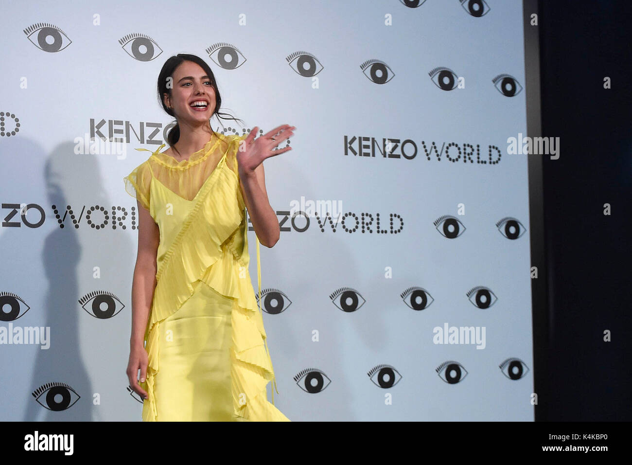 Madrid, Spagna. 06 Sep, 2017. Modello Margaret Qualley durante "Kenzo Mondo' evento in Madrid mercoledì 06 settembre 2017. Credito: Gtres Información más Comuniación on line,S.L./Alamy Live News Foto Stock