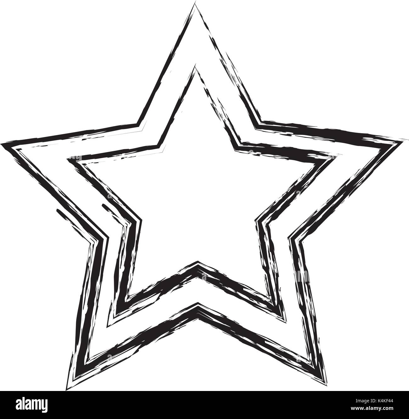 Forma a stella simbolo Illustrazione Vettoriale