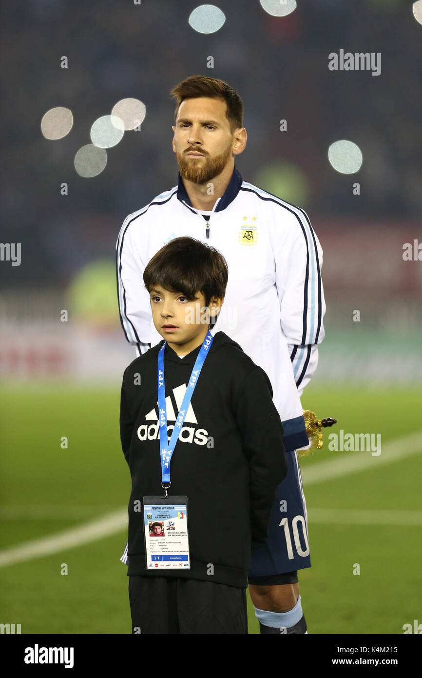 BUENOS AIRES, Argentina - Settembre 2017 - Lionel Messi Foto Stock
