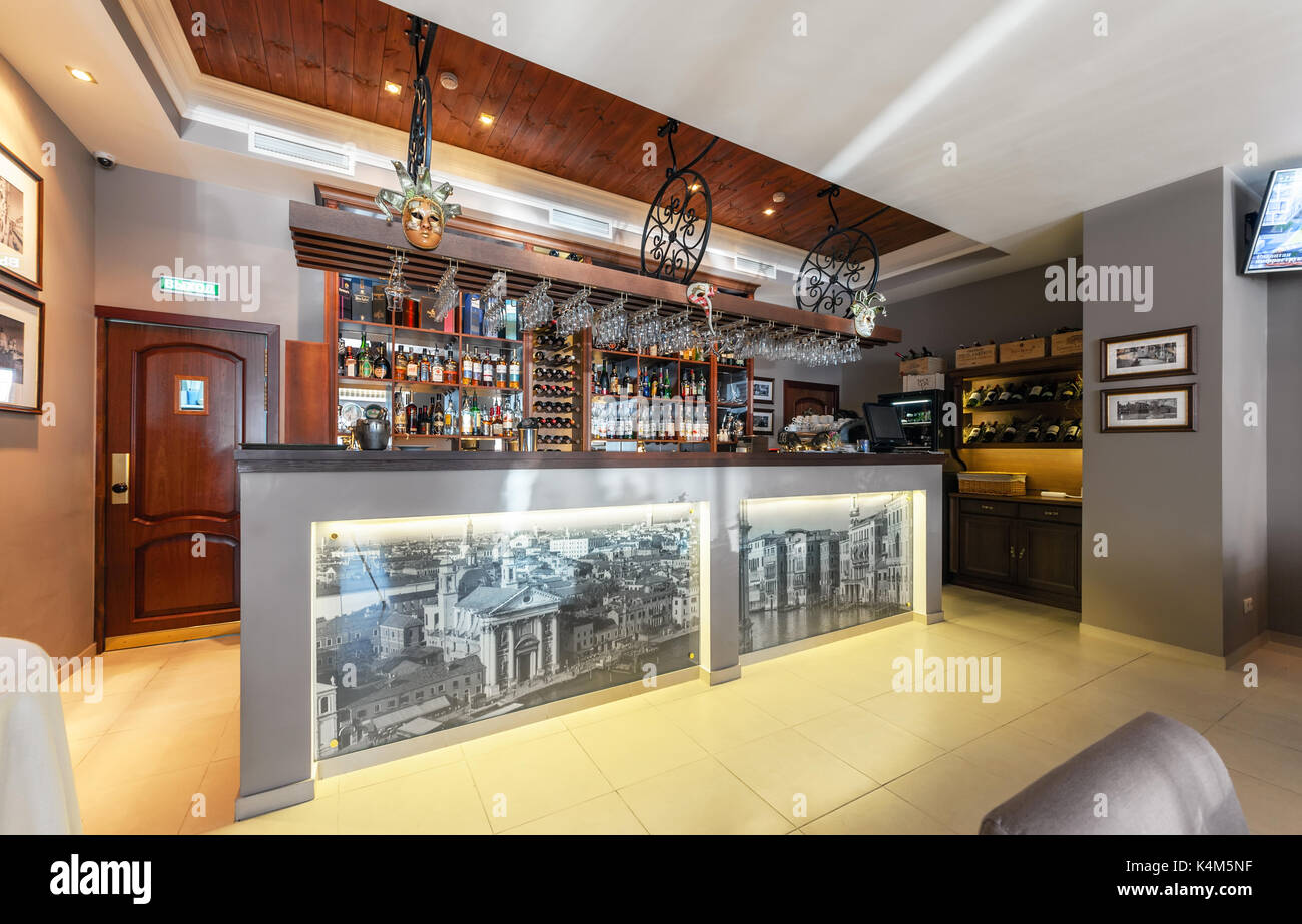 Il bancone bar in italiano cafe de marco Foto Stock Il bancone bar in italiano cafe de marco Foto Stock