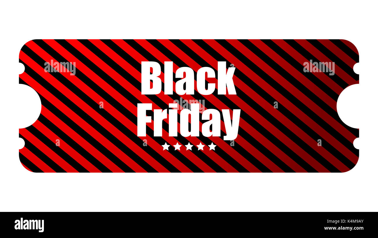 Venerdì nero evento speciale biglietto, movie notte Foto Stock