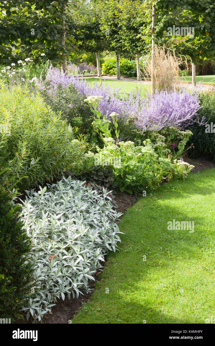 Brightwater giardini, Saxby, Lincolnshire, Regno Unito. Estate, Agosto 2017. Foto Stock