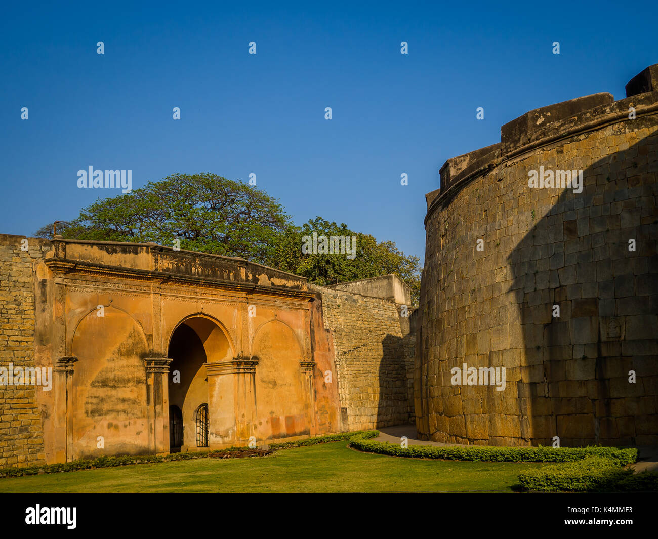 Bellissima vista di un grande edificio in India Foto Stock