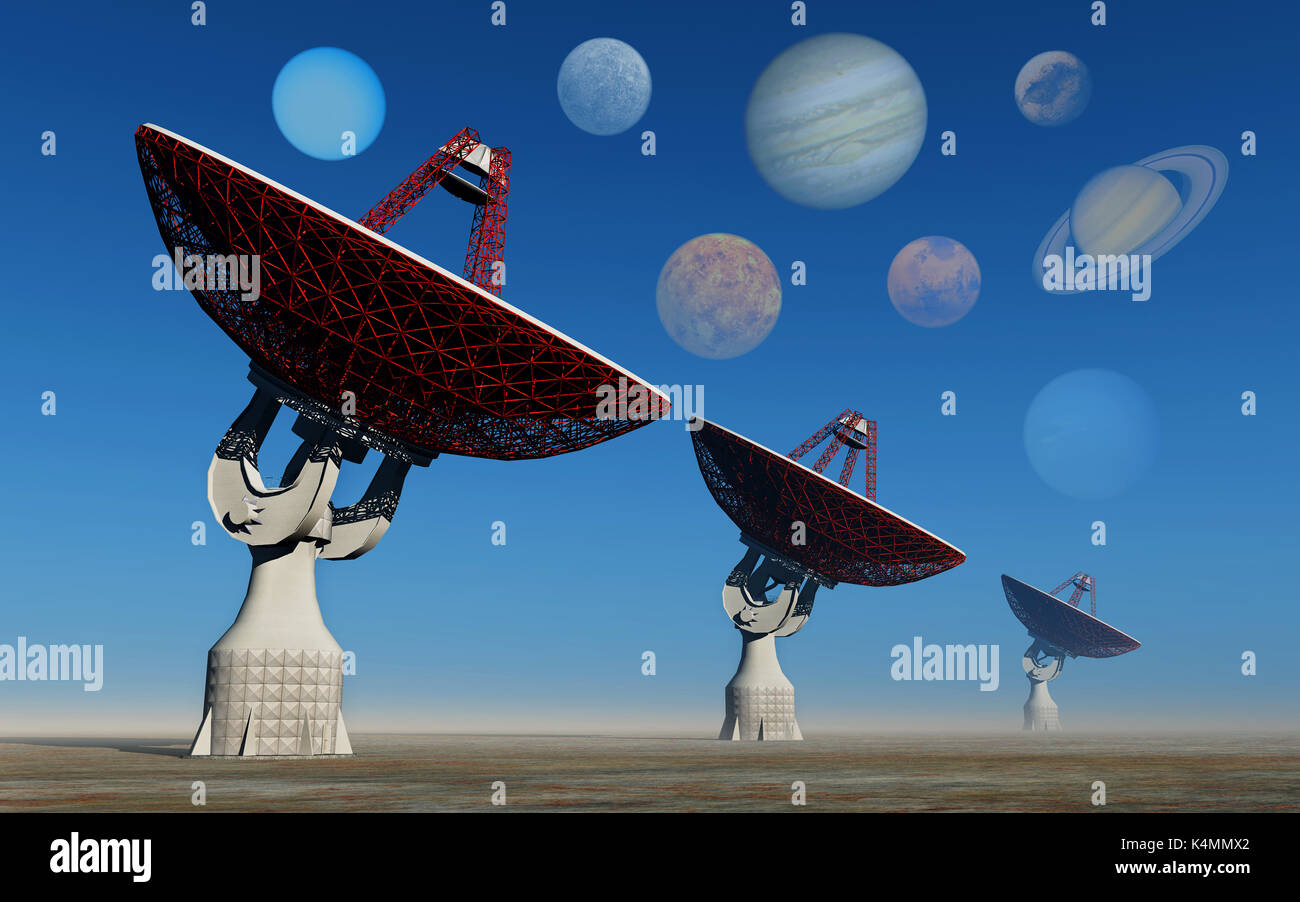 Ascoltando l'universo Foto Stock