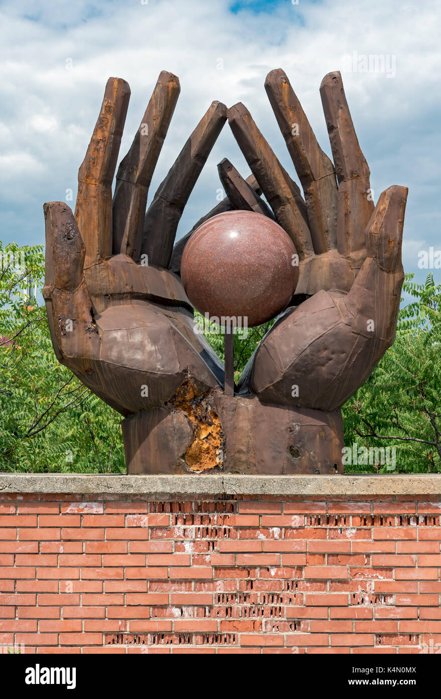 Memoriale del movimento dei lavoratori, Parco delle statue (Szoborpark), Budapest, Ungheria Foto Stock