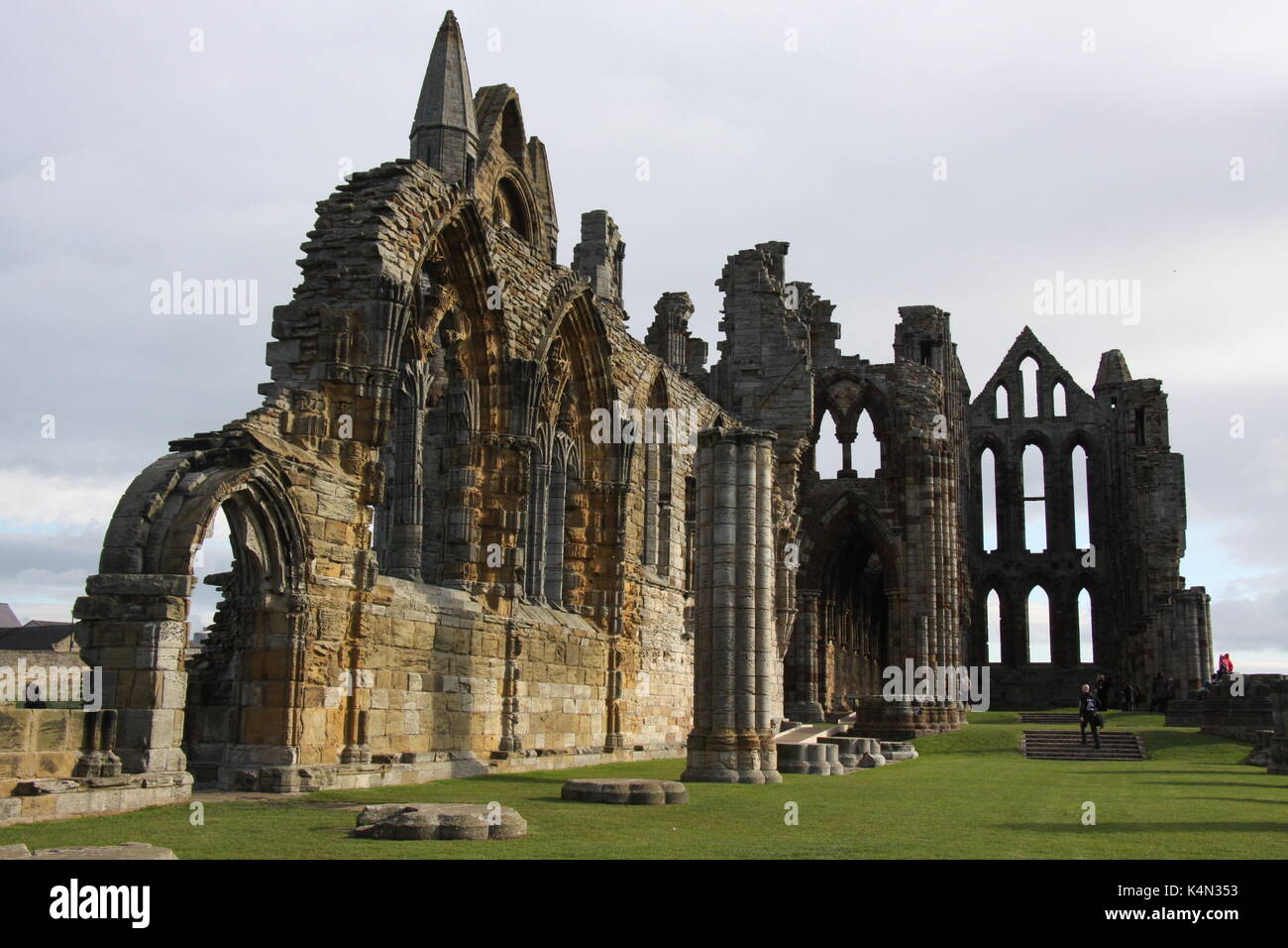 Whitby Abbey, North Yorkshire Foto Stock
