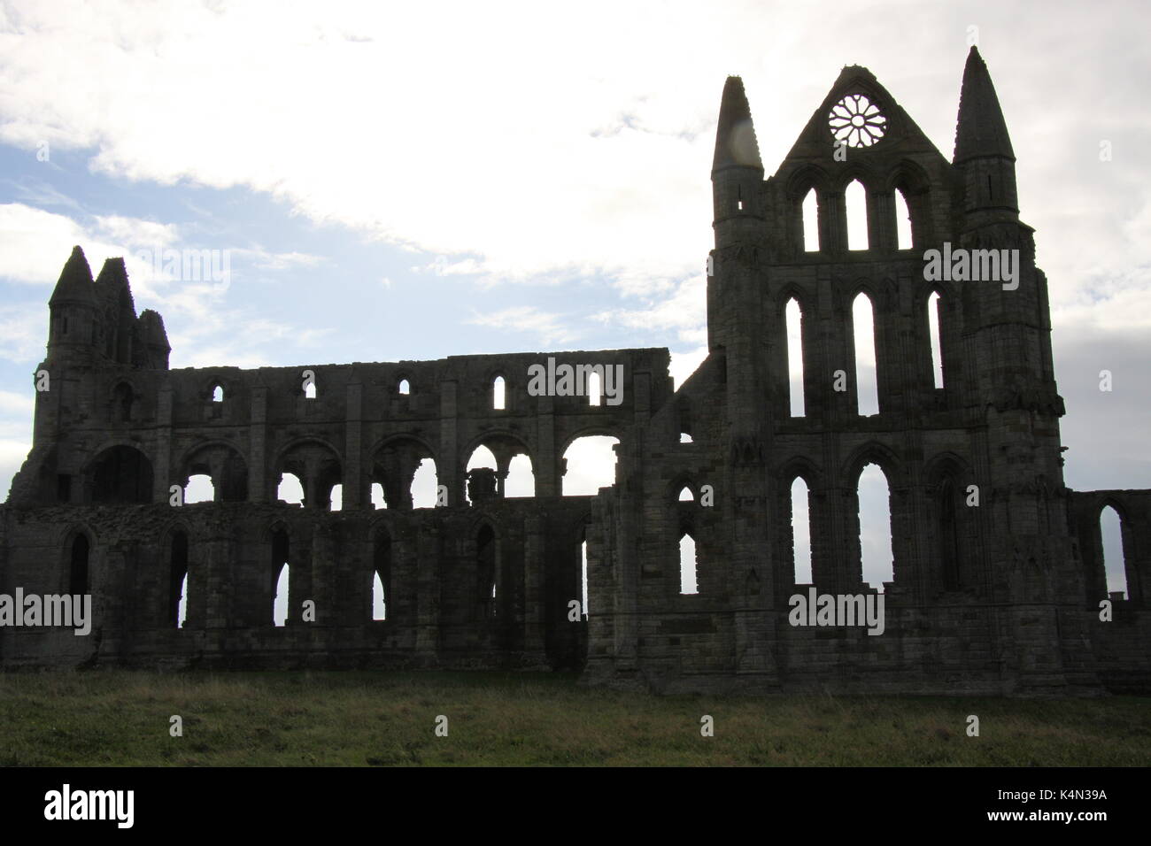 Whitby Abbey, North Yorkshire Foto Stock