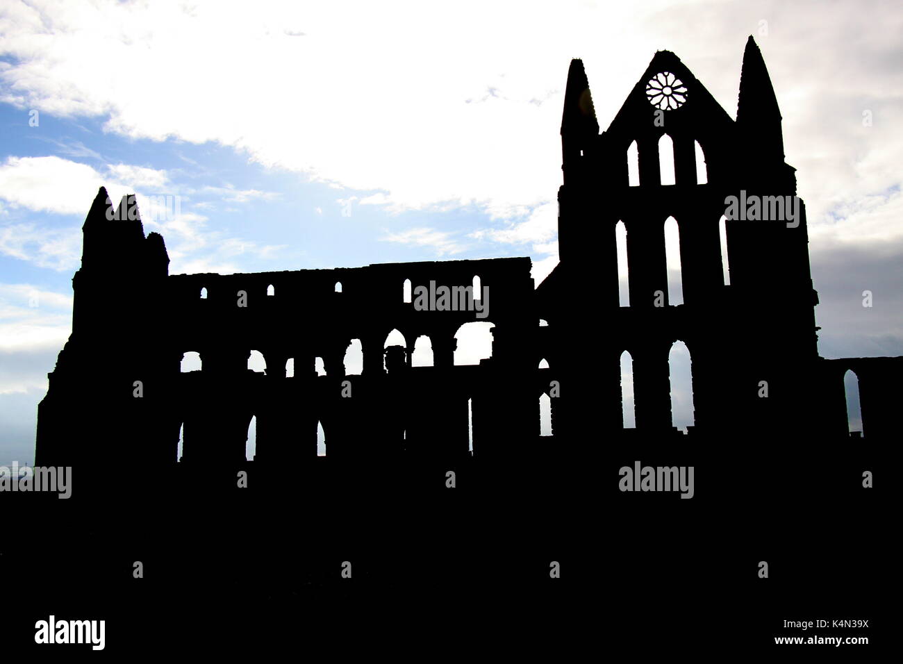 Whitby Abbey, North Yorkshire Foto Stock