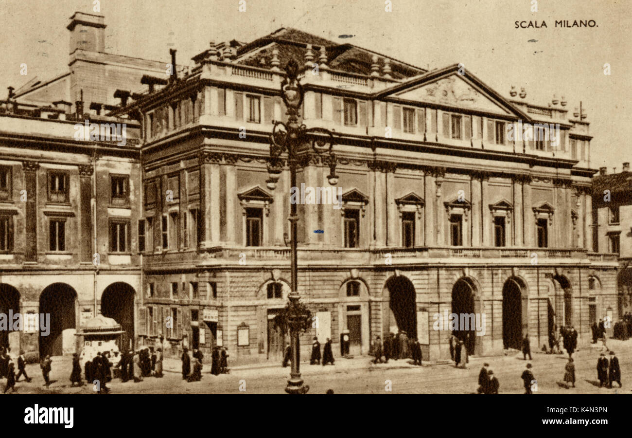 Teatro alla Scala - Milano volgere del secolo Foto Stock