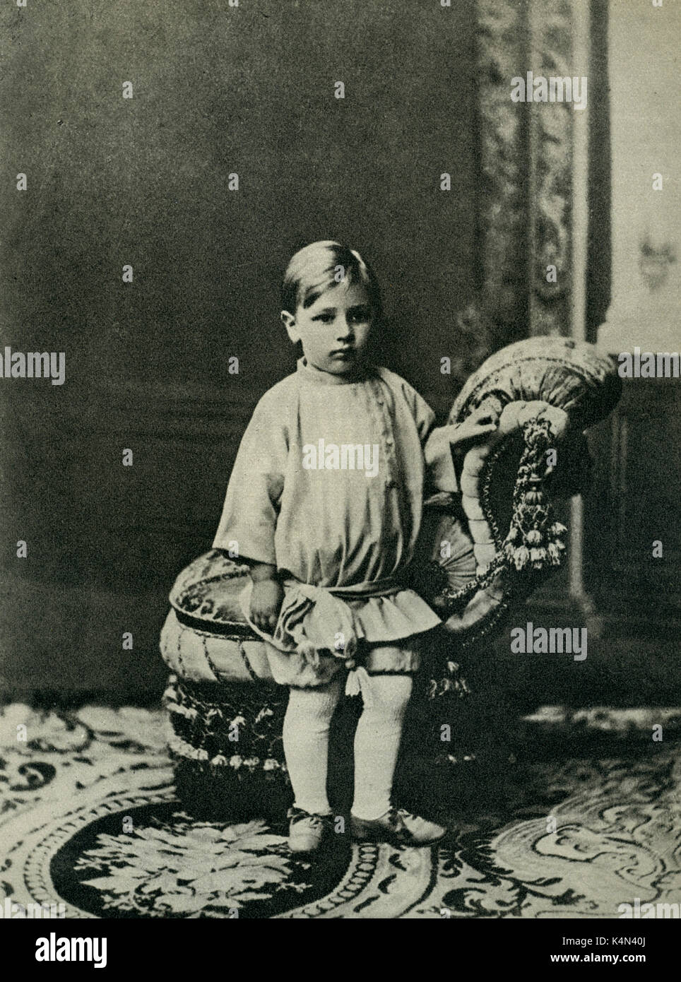 Igor Stravinsky di tre anni e mezzo. Il compositore russo, 1882-1971 Foto Stock