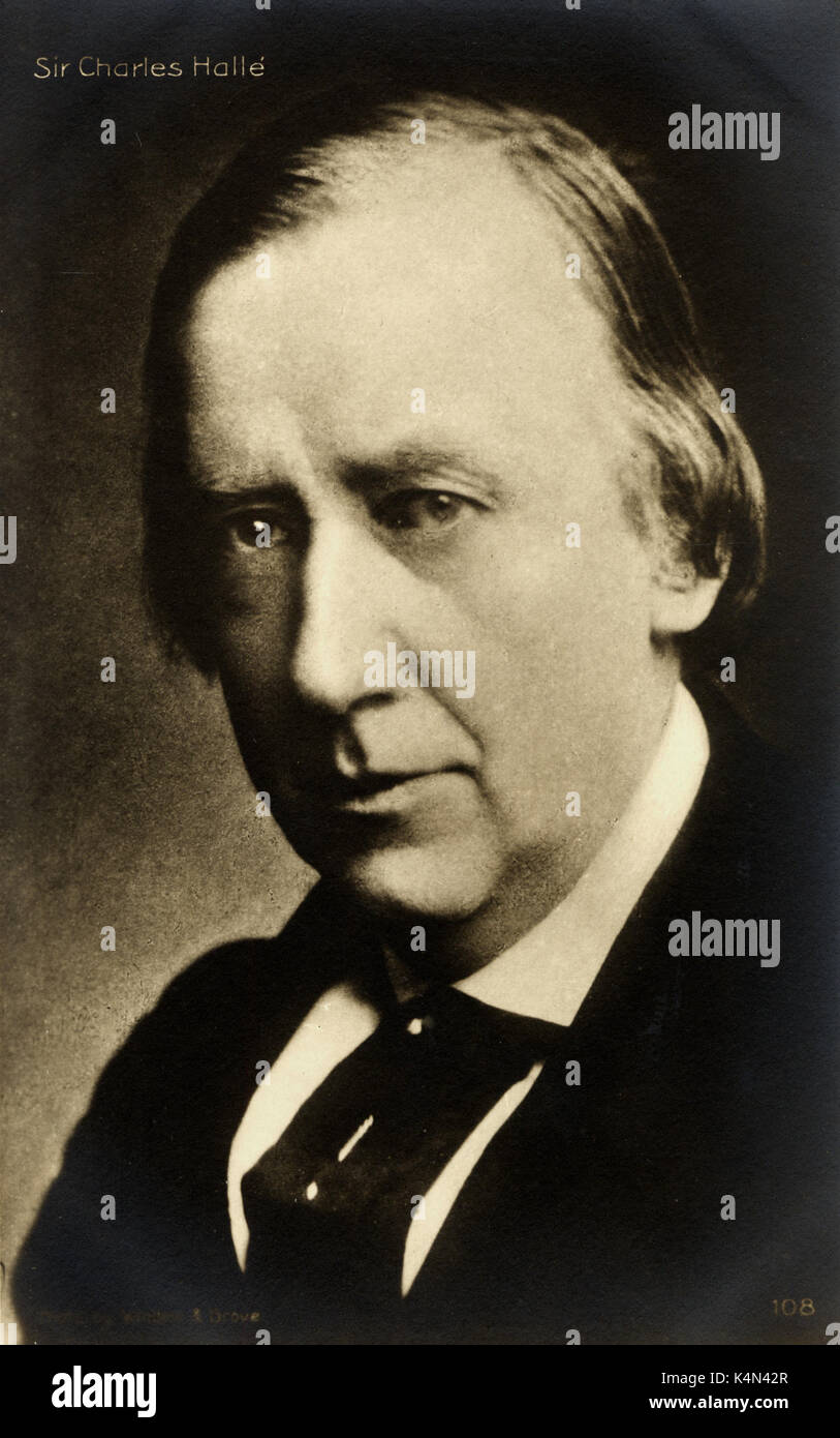HALLÉ, Sir Charles tedesco-inglese nato il pianista e direttore, 1819-1895 Foto Stock