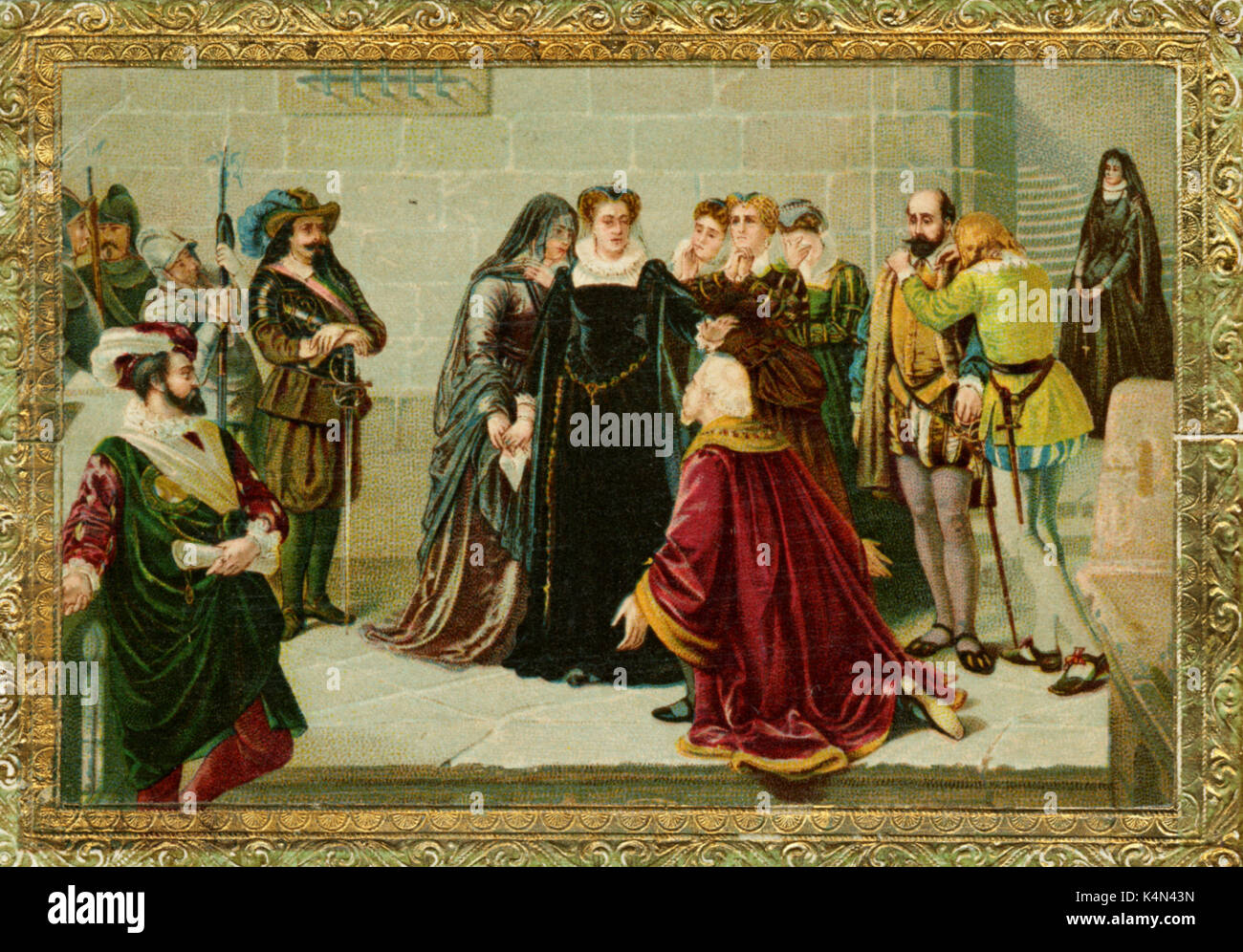 Maria, Regina di Scozia (Maria Stuart). "È il mio stato reale che rese questa amarezza di guai." (Wordsworth). Foto Stock