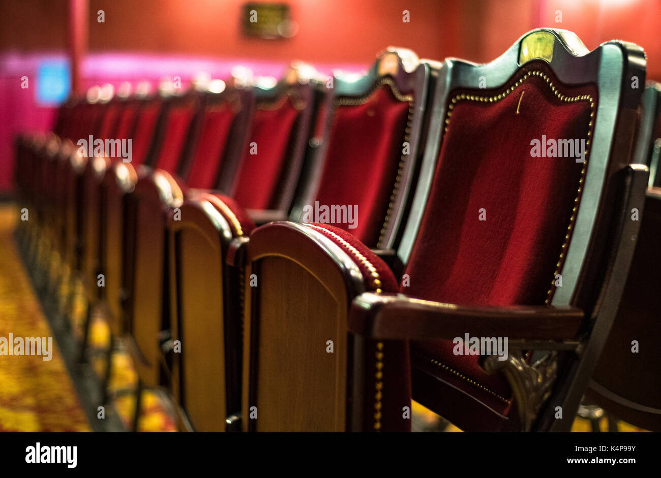 La straordinaria varietà di city music hall a Leeds, West Yorkshire, splendidamente rinnovato per un incredibile standard Foto Stock
