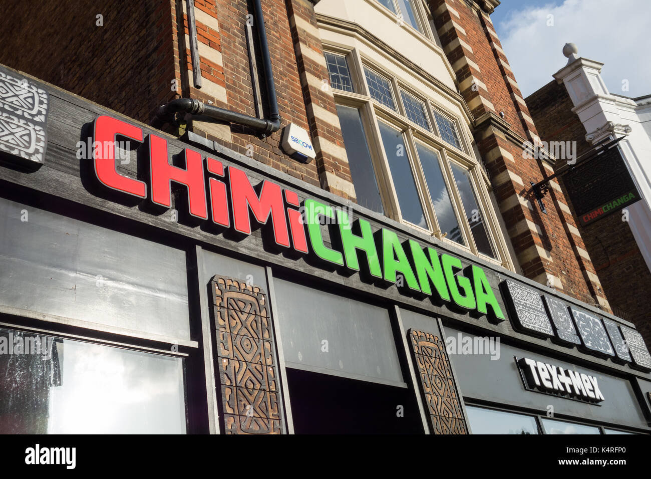 Chimichanga del ristorante tex-mex in Ealing, West London, Regno Unito Foto Stock