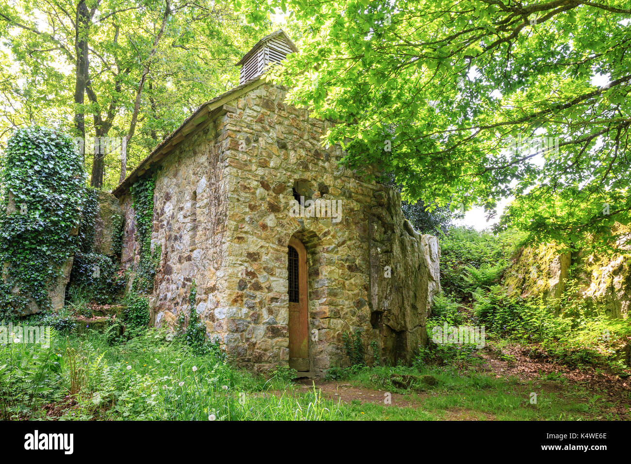 Francia, Manica (50), Mortain-Bocage, chapelle Saint-Vital // Francia, Manica, Mortain Bocage, cappella Saint Vital Foto Stock