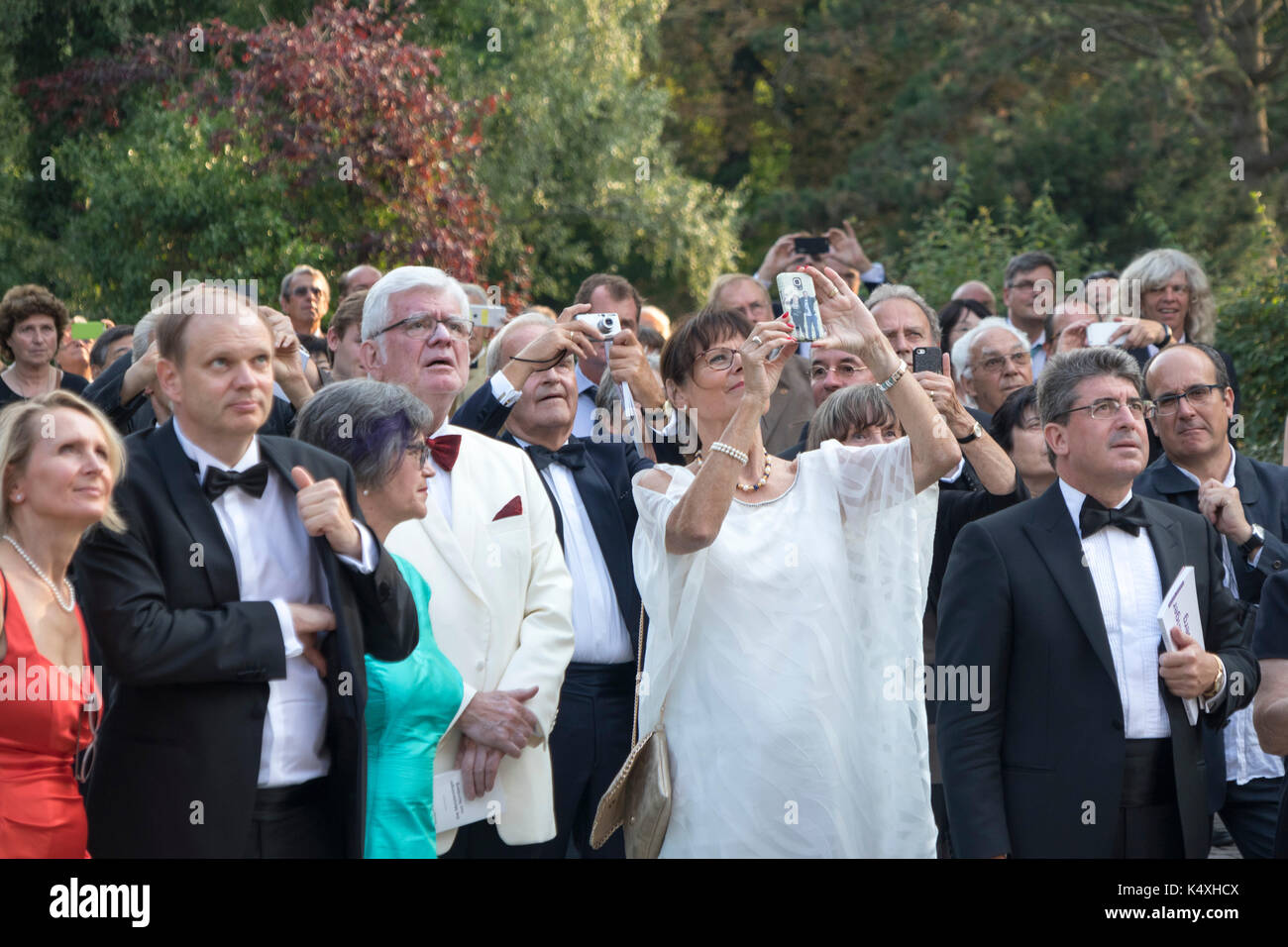 Patroni, Bayreuth Opera Festival 2017, Baviera, Germania Foto Stock