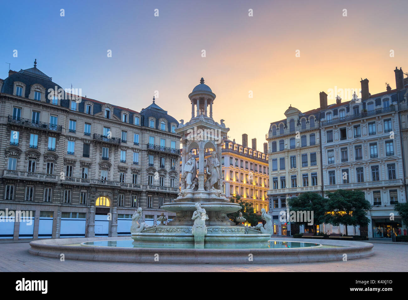 Lione - Place des giacobini Foto Stock