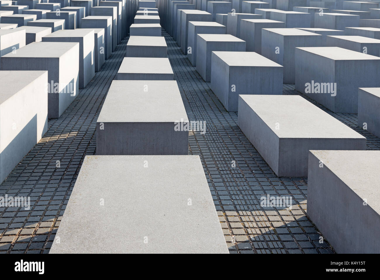 Berlino, Germania - febbraio 13, 2017: il memoriale della Shoah. Foto Stock