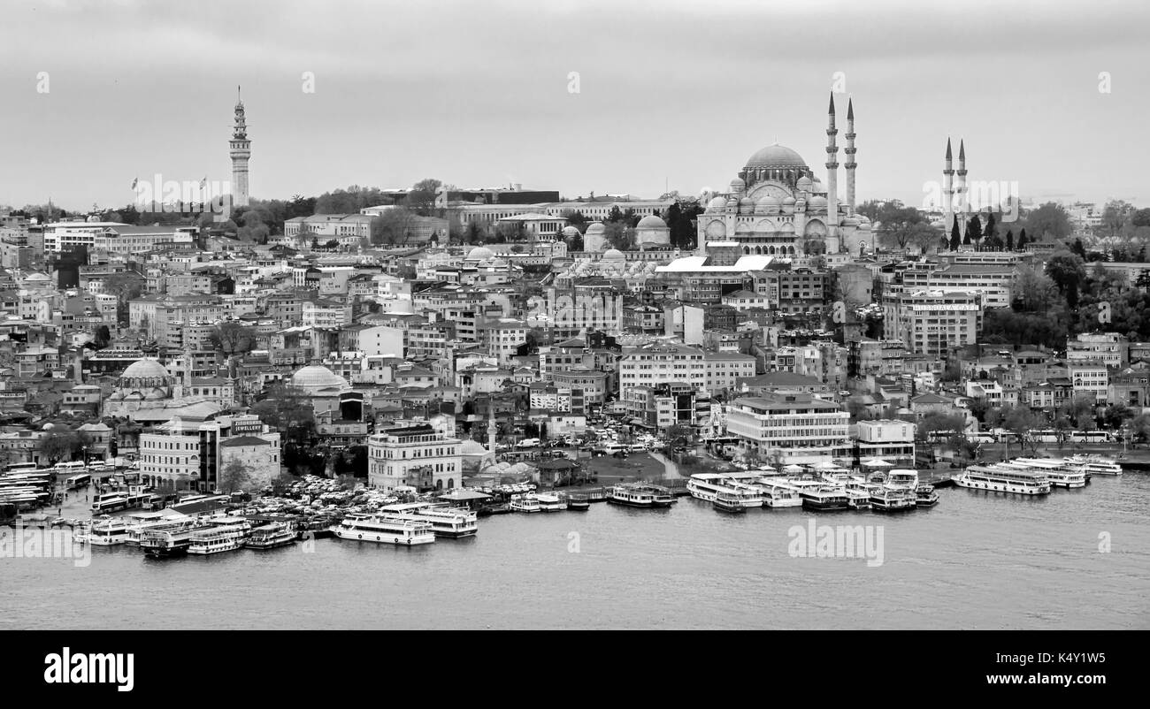 Istanbul vista aerea Foto Stock