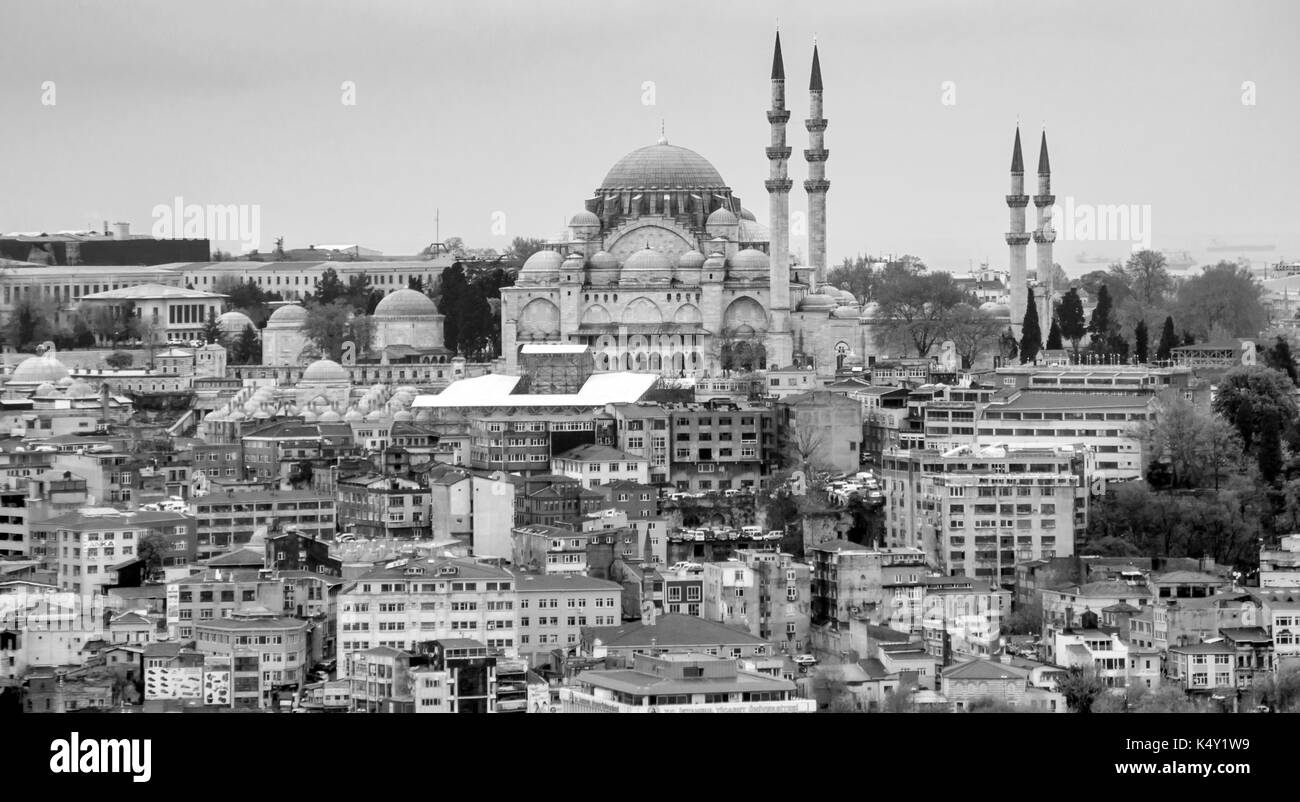 Istanbul vista aerea Foto Stock