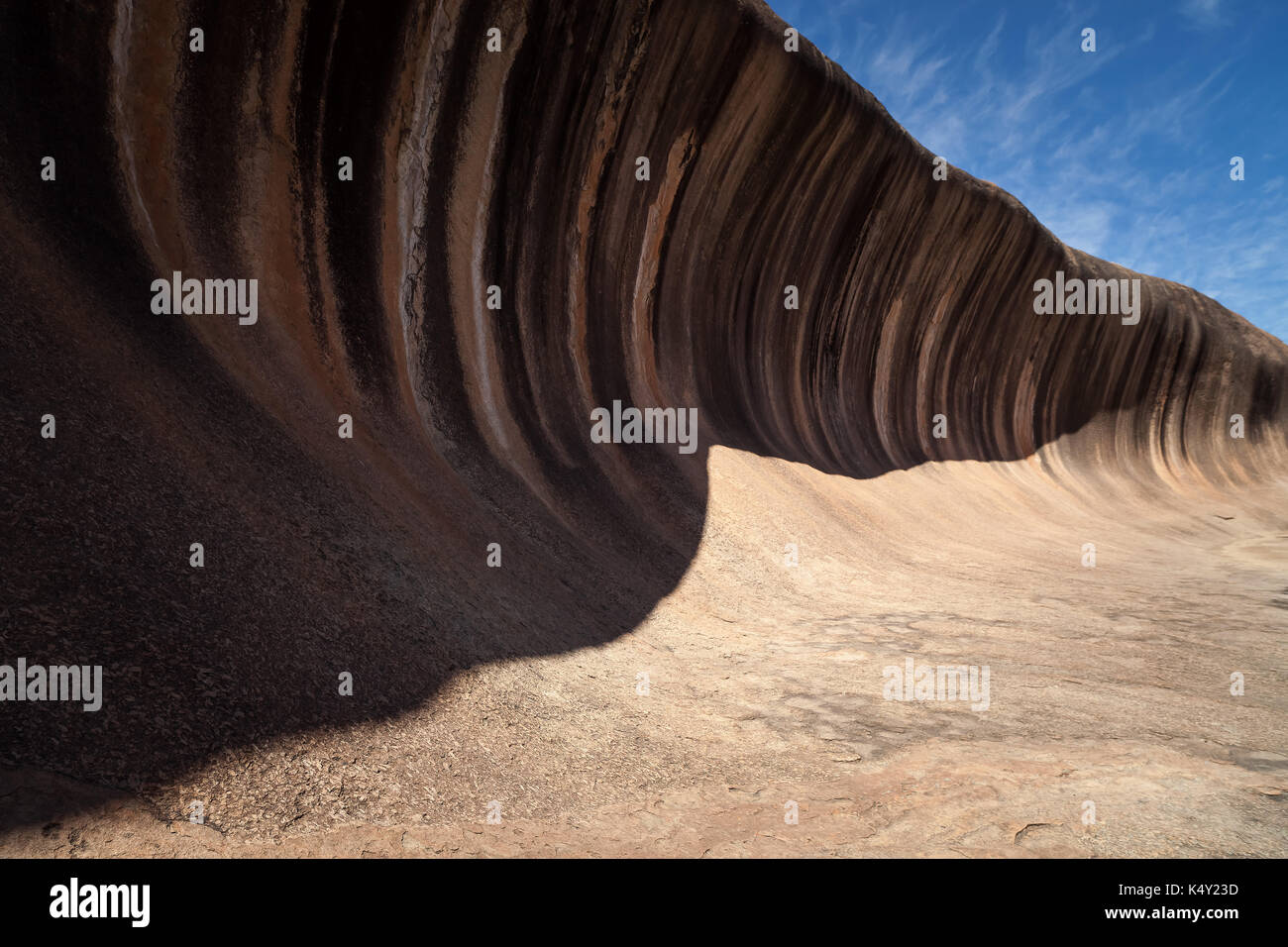La forma d'onda o Hyden Rock è uno di Australia più famoso landforms. ￼W.Australia. Foto Stock
