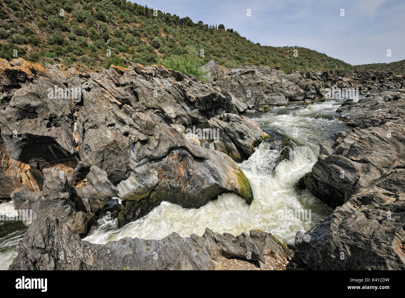 Puno do Lobo (Passo del lupo). Parco Naturale do vale do Guadiana, Alentejo. Portogallo Foto Stock