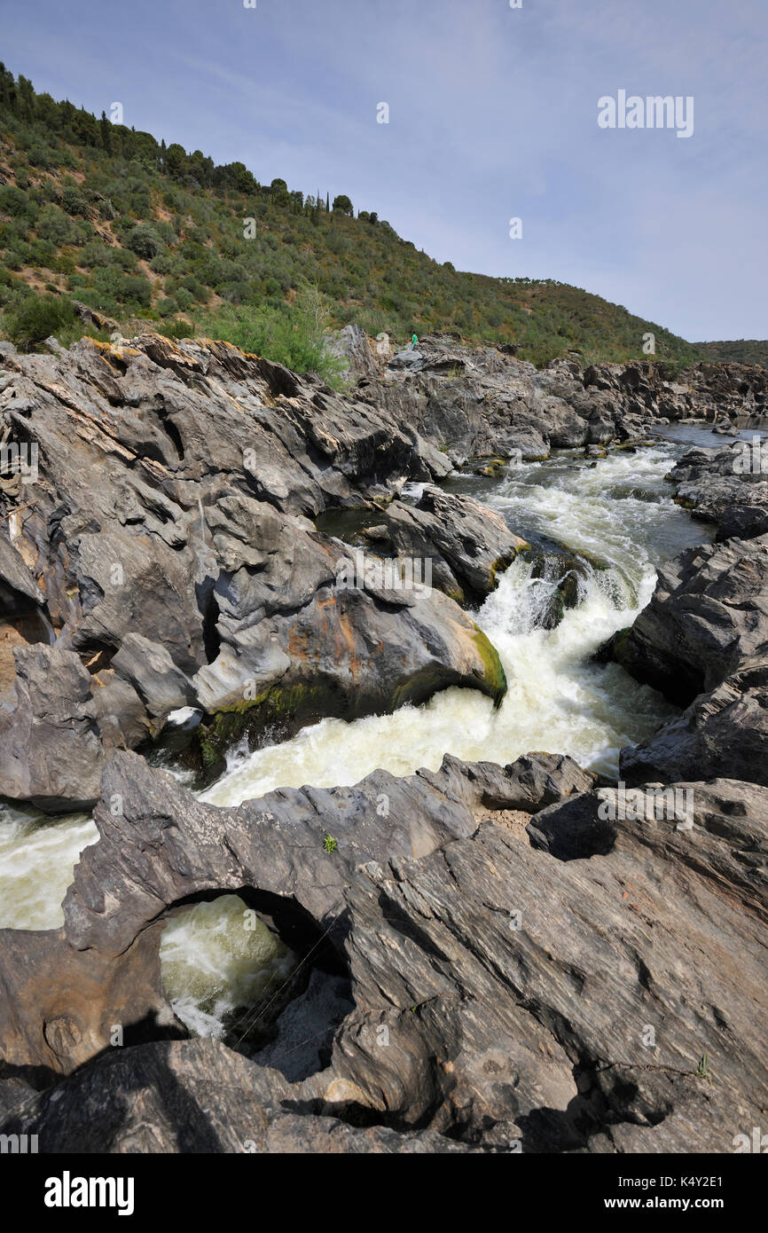 Puno do Lobo (Passo del lupo). Parco Naturale do vale do Guadiana, Alentejo. Portogallo Foto Stock