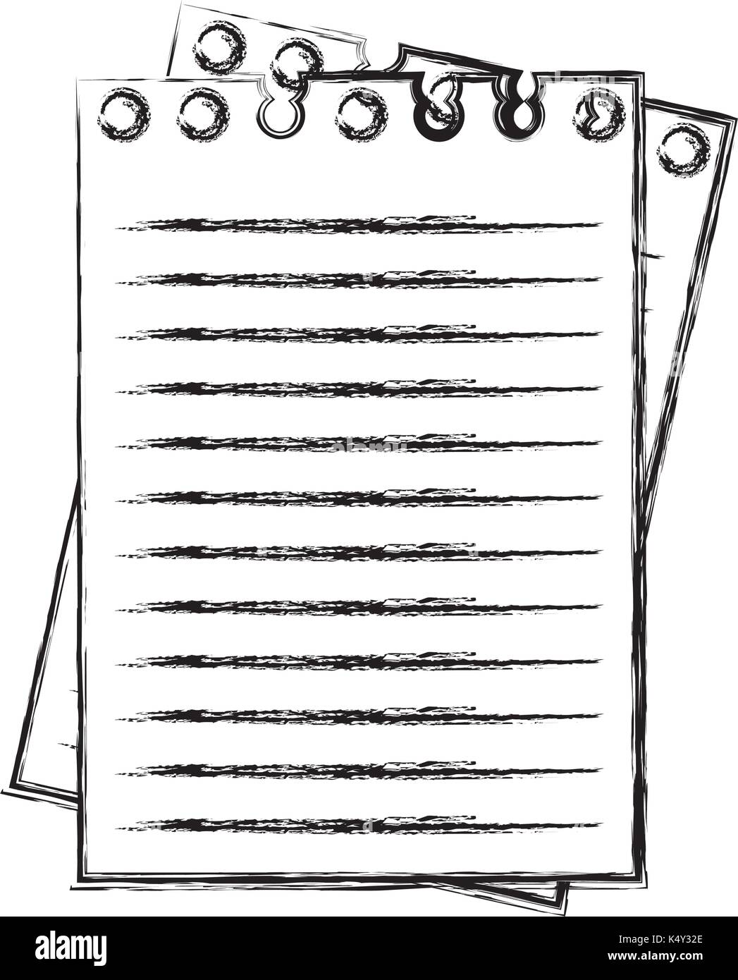 Scuola di notebook icona isolato Illustrazione Vettoriale