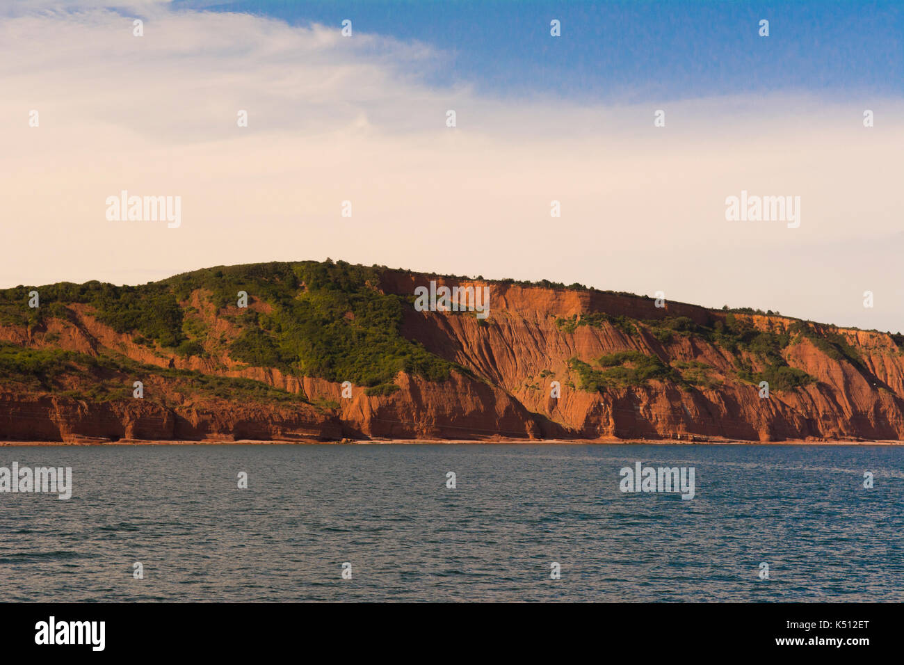 Jurassic Coast, Devon, Regno Unito Foto Stock