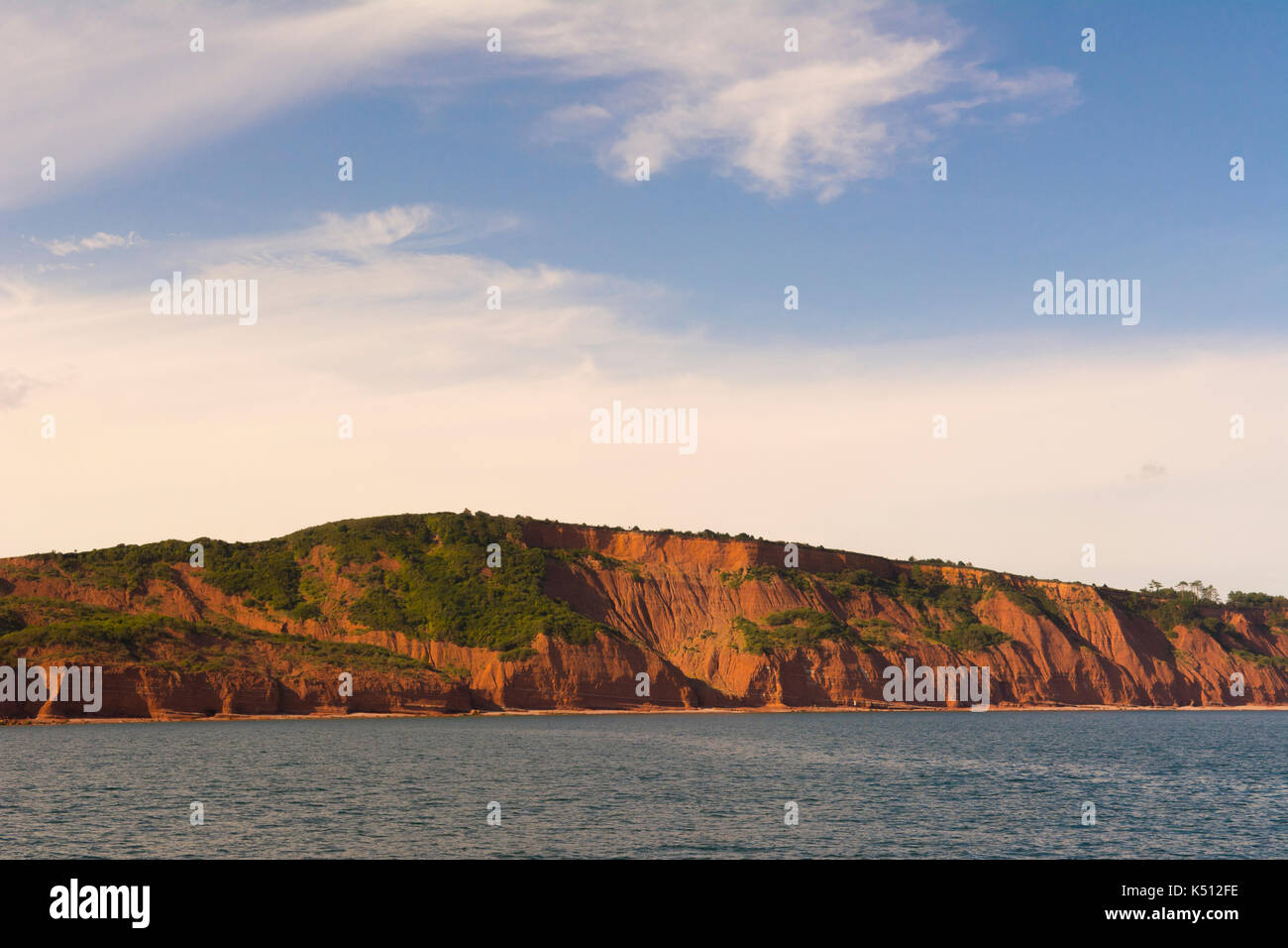 Jurassic Coast, Devon, Regno Unito Foto Stock