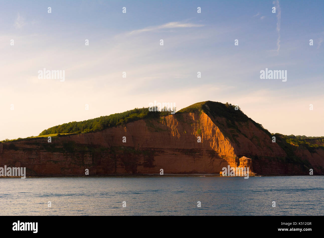 Jurassic Coast, Devon, Regno Unito Foto Stock