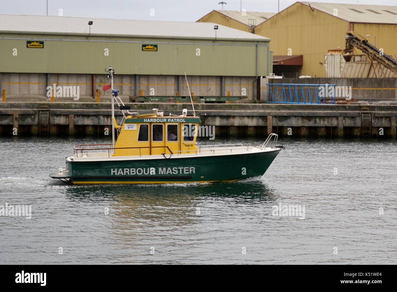 Capitaneria di porto imbarcazione di pattuglia, Poole Harbour Foto Stock