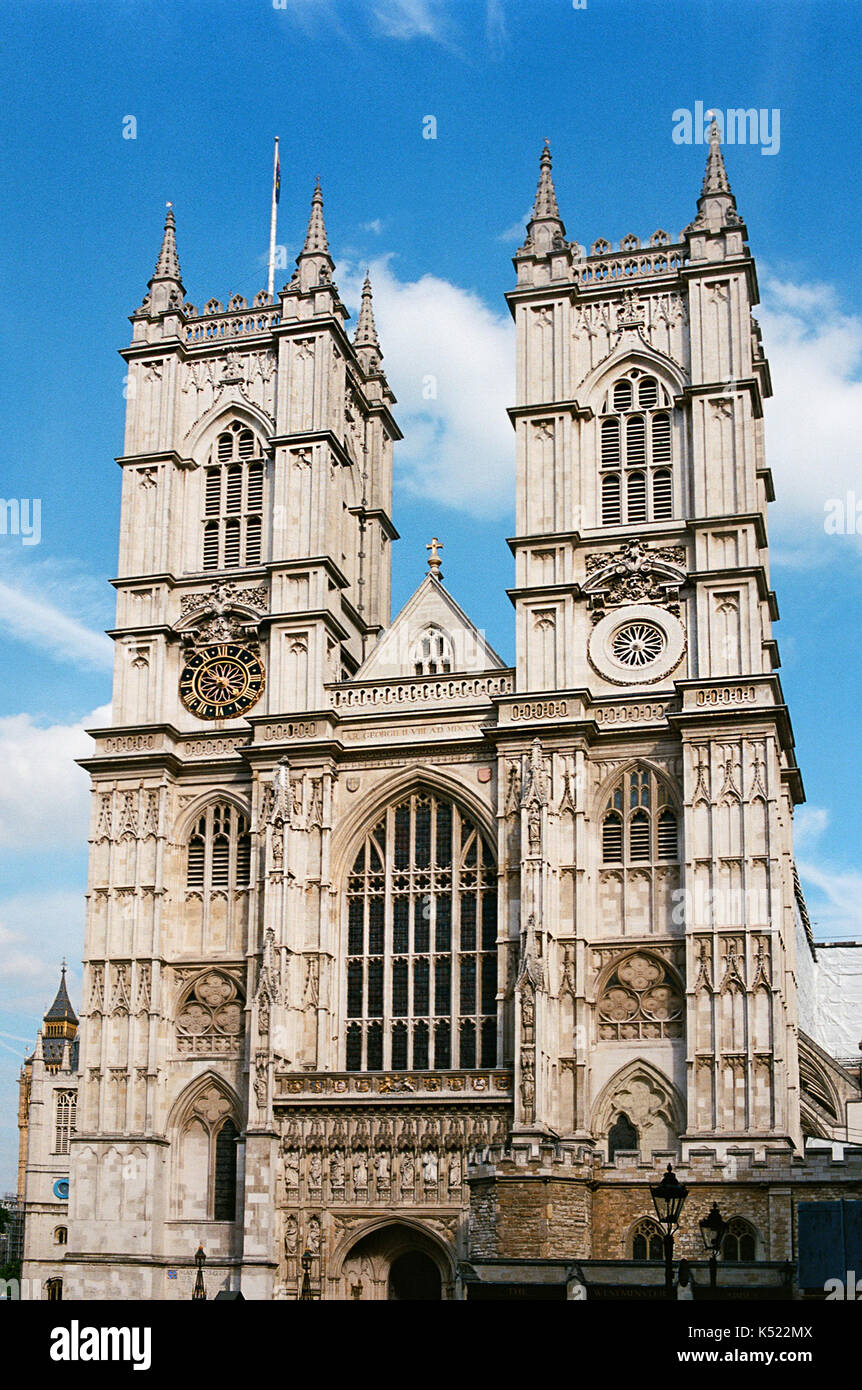 L'abbazia di Westminster, Westminster, London REGNO UNITO Foto Stock