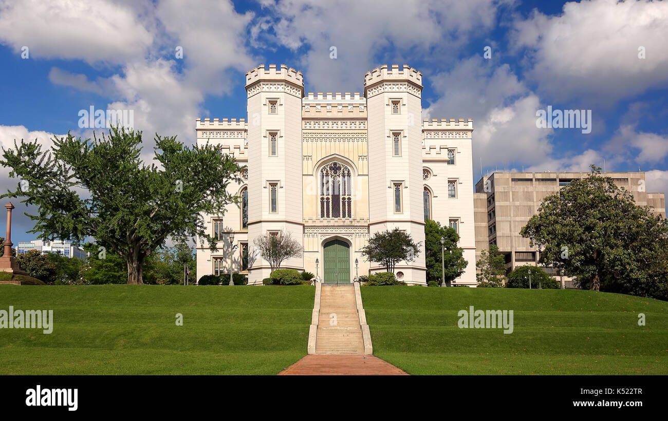 La Old State Capitol Building nella Città di Baton Rouge, Louisiana Foto Stock