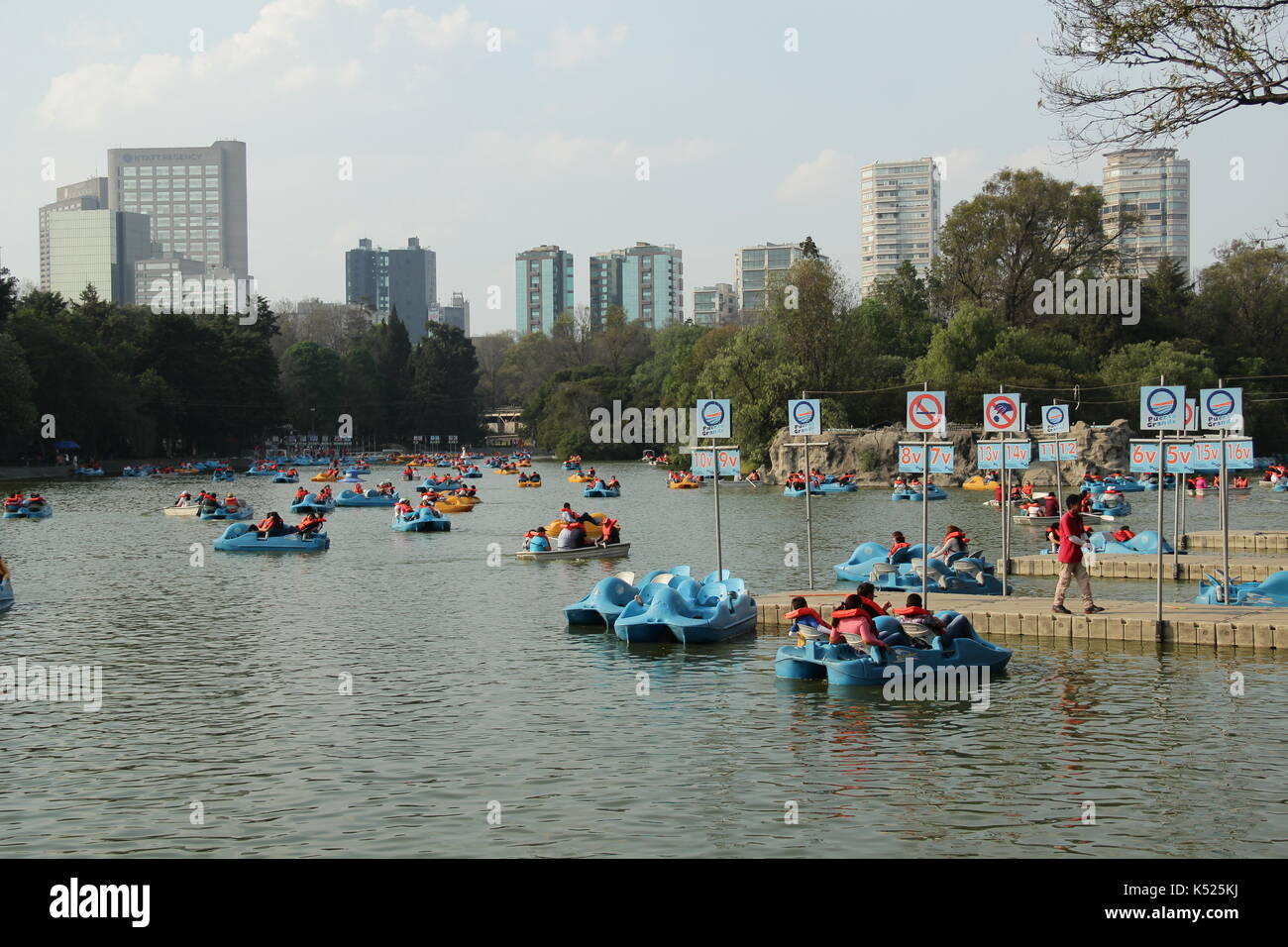 Il parco di Chapultepec in Mexico D.F. Foto Stock