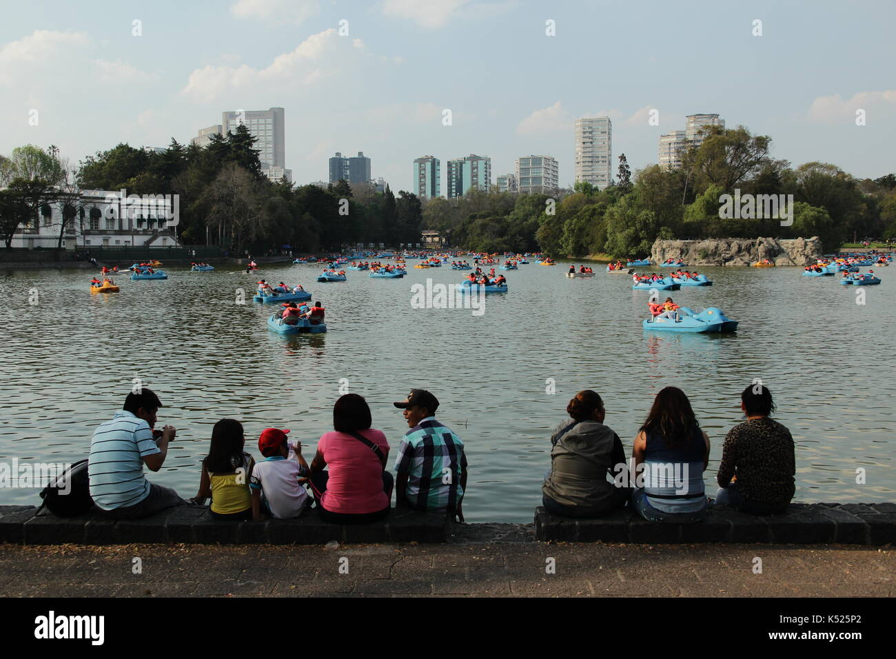 Il parco di Chapultepec in Mexico D.F. Foto Stock