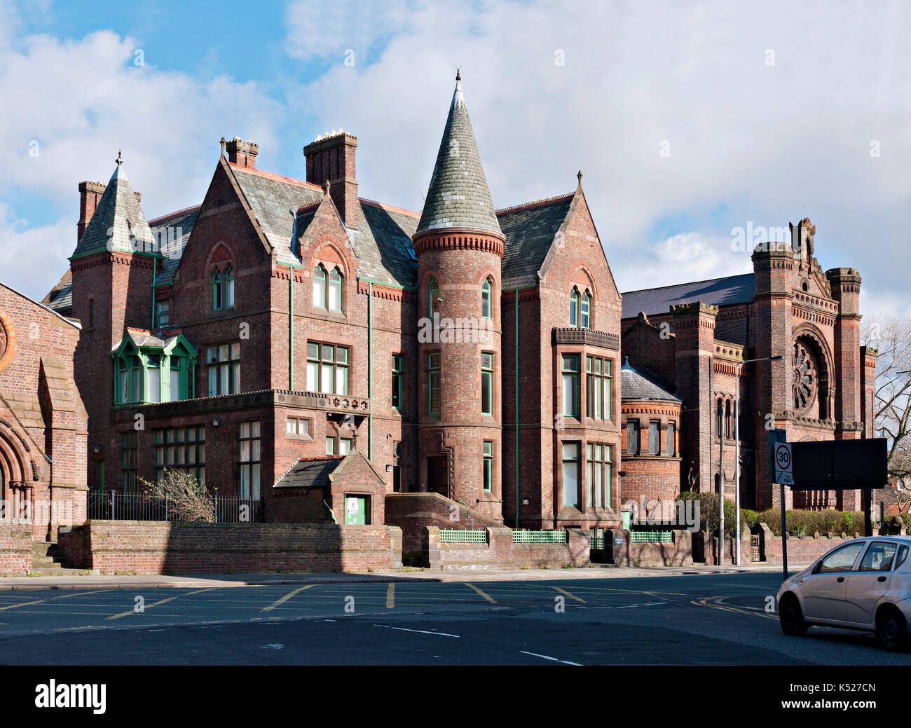 Streatlam Tower and Sinagoga, Princes Road, Liverpool. Foto Stock