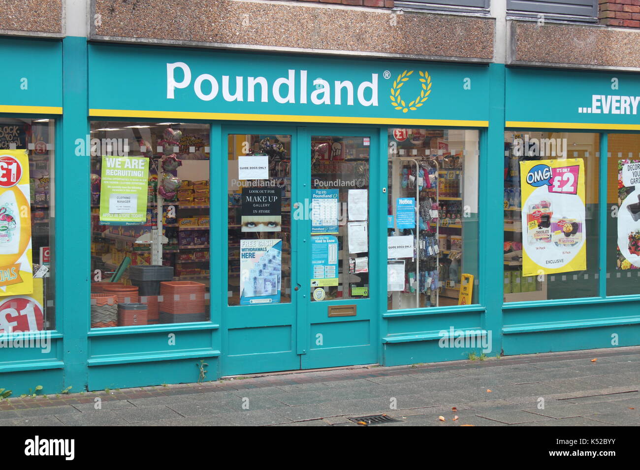 Poundland shop Foto Stock