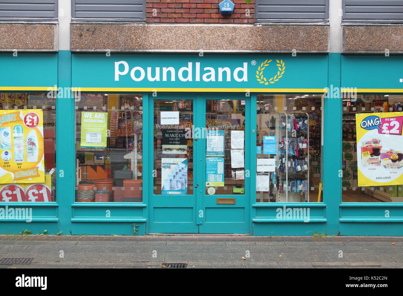 Poundland shop Foto Stock