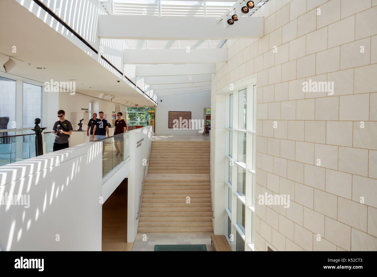 Savannah Georgia,Telfair Museums,Jepson Center,Contemporary art Museum,Staircase,Inside,USA US United States America North American,GA170512087 Foto Stock