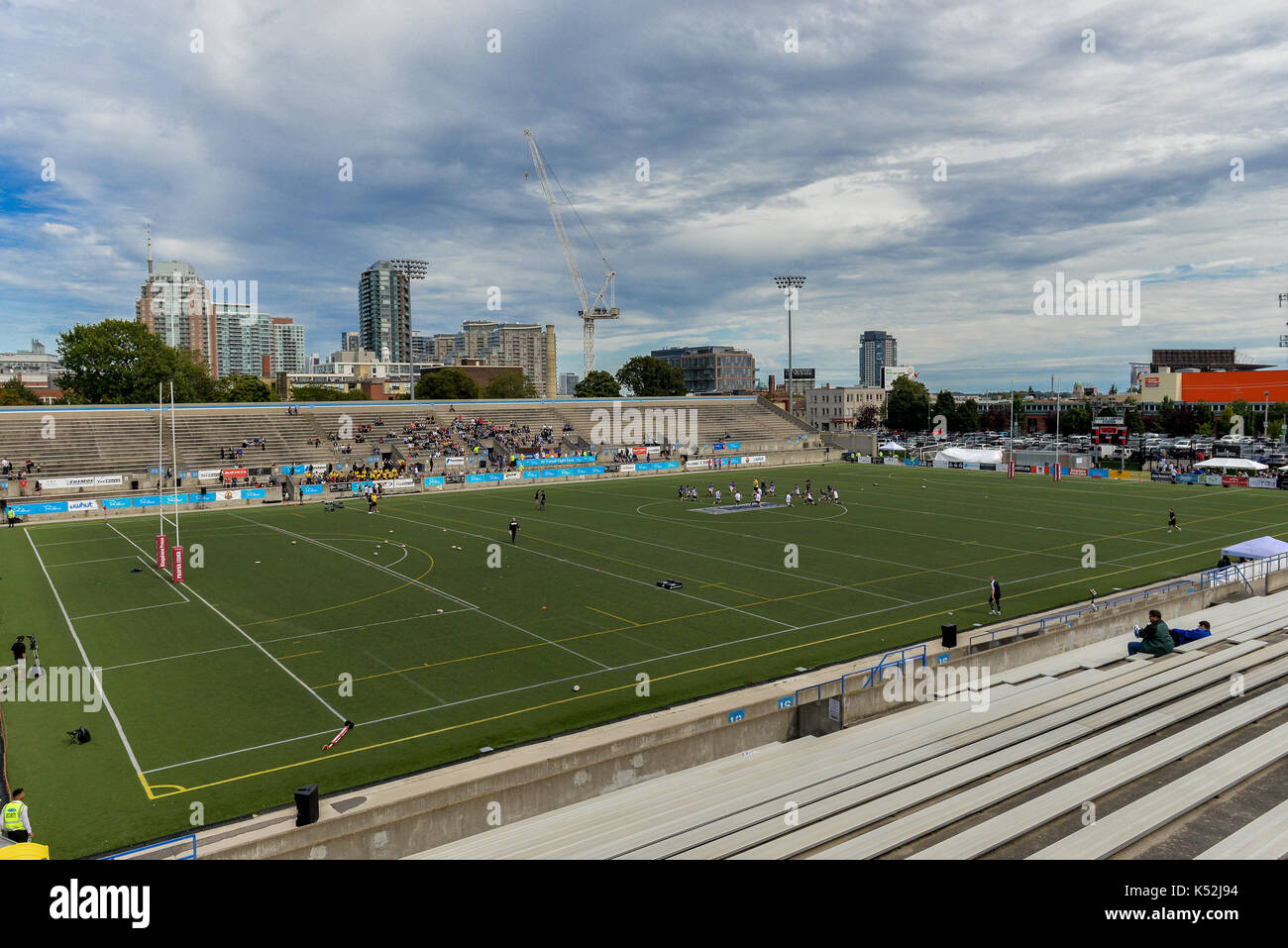 Settembre 02, 2017, Toronto, Canada - Vista sul campo durante il super 8s round 4 gioco tra Toronto wolfpack (Canada) vs whitehaven rlfc (Regno re Foto Stock