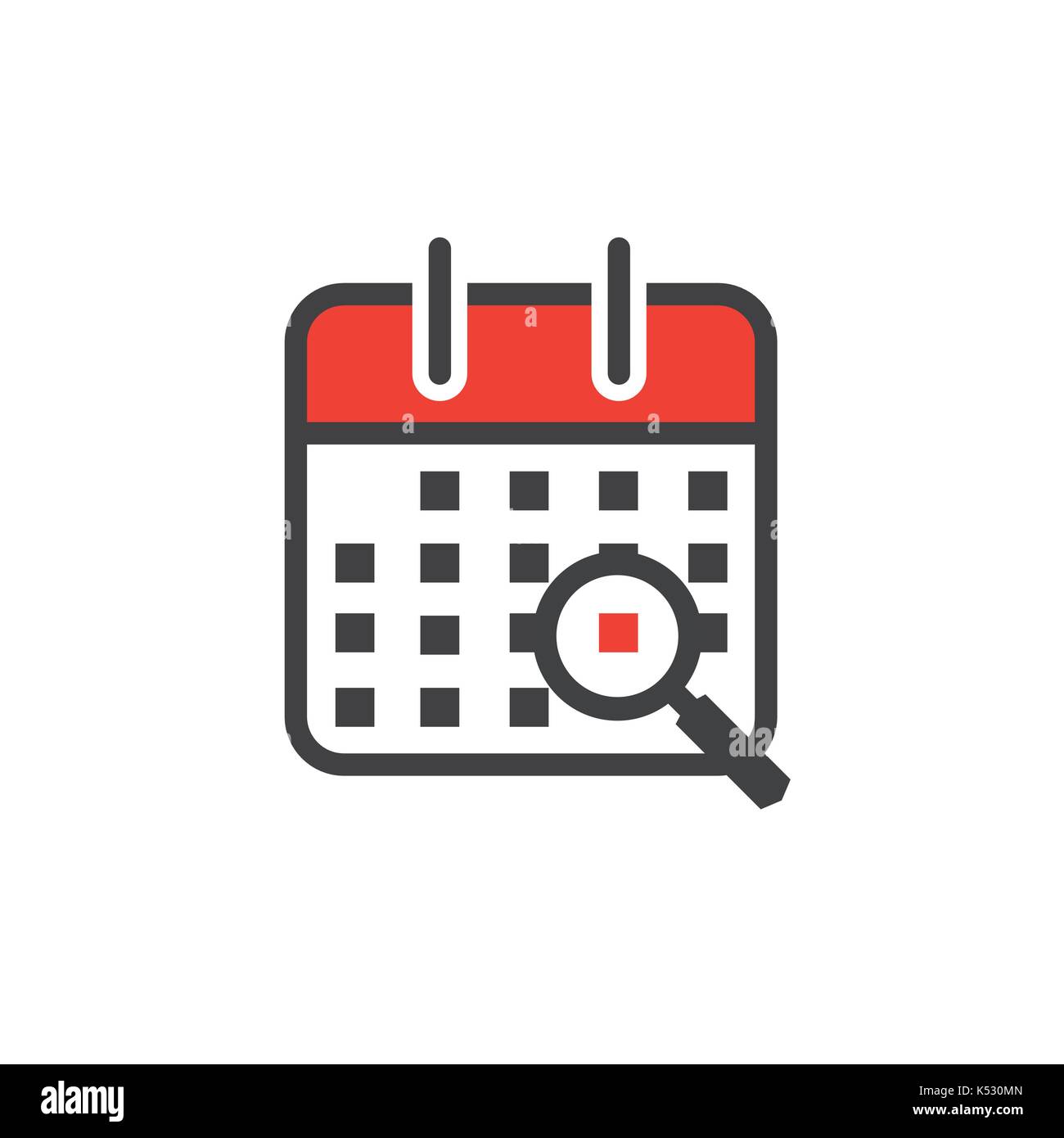 Immagine del calendario con data specifica Illustrazione Vettoriale