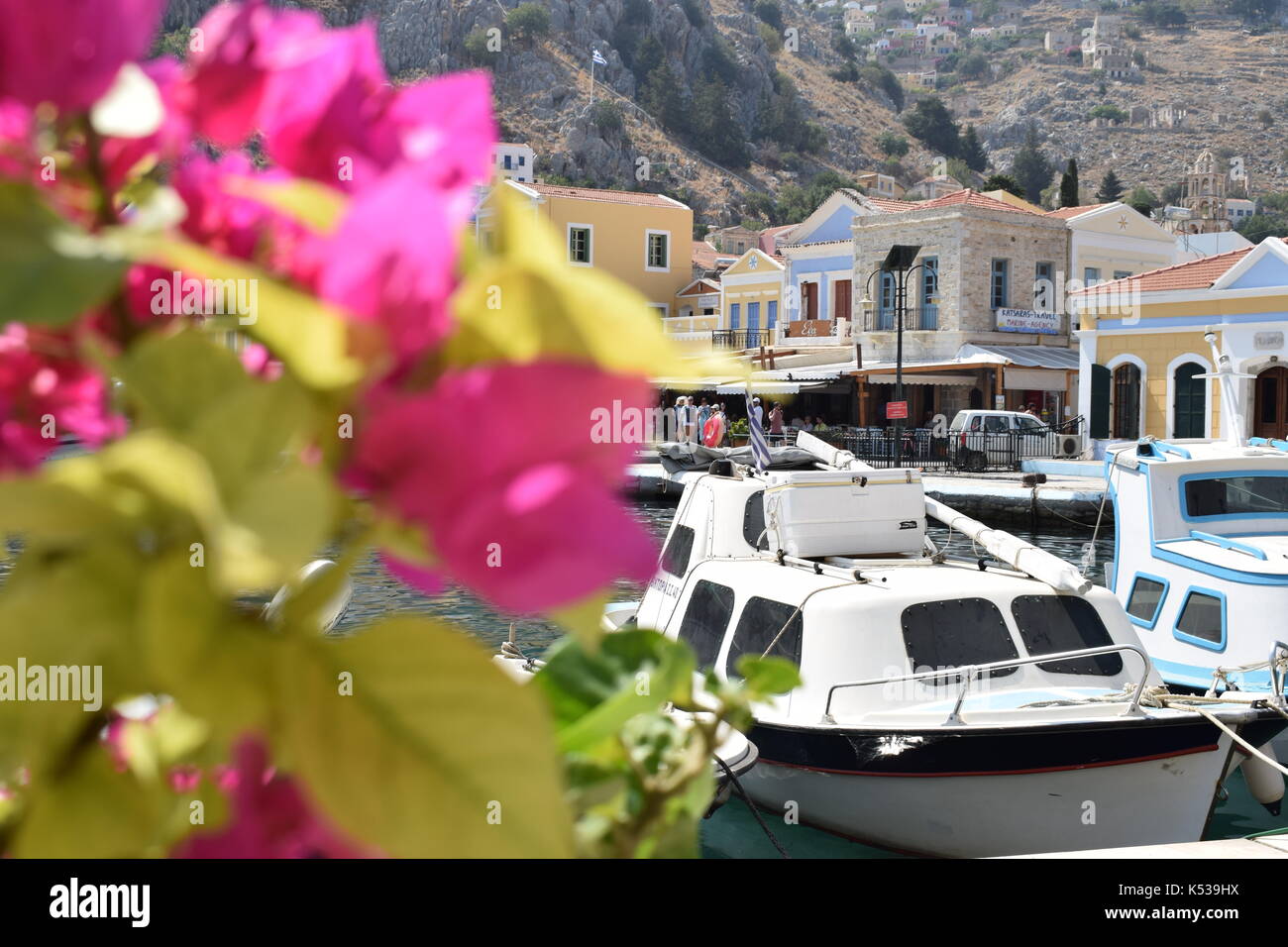 Symi Harbour Foto Stock