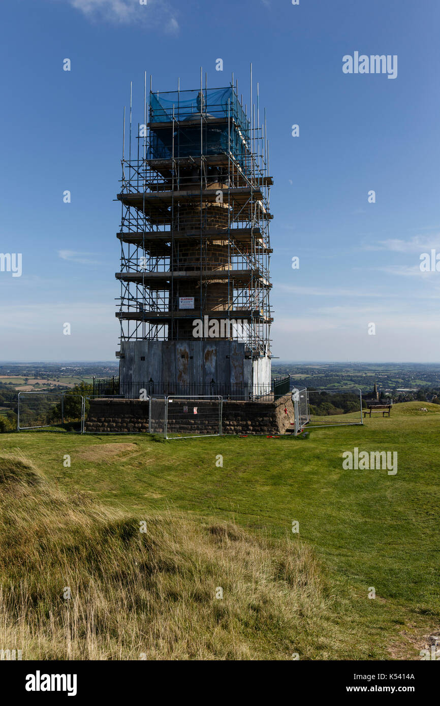 Crich Stand Memoriale di guerra Foto Stock