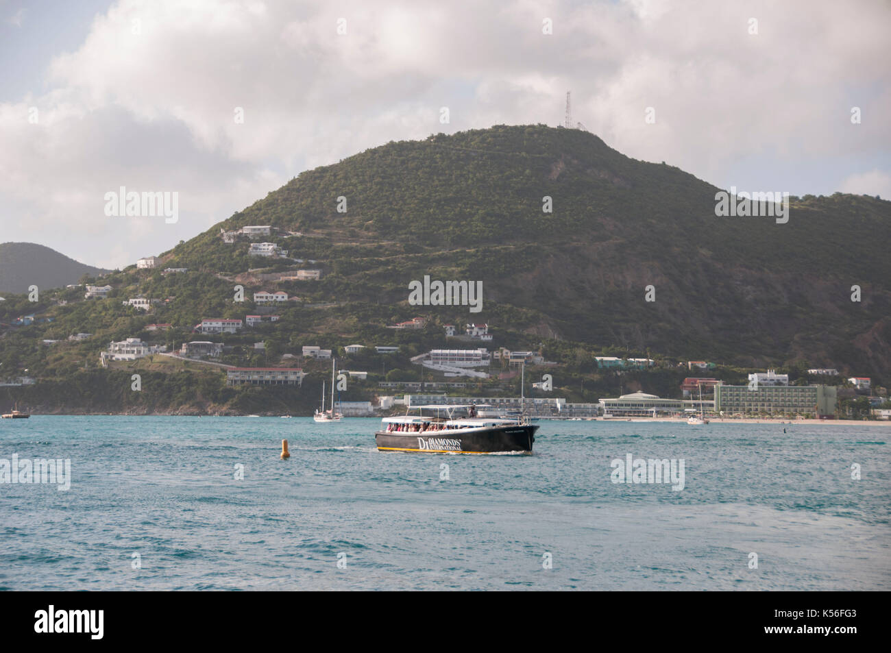 L isola caraibica di st maartin che è stata devistated dall uragano irma. stock foto scattate nel 2014. Foto Stock